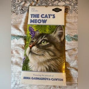 Cat's Meow 2026 Calendar - Green and Gray